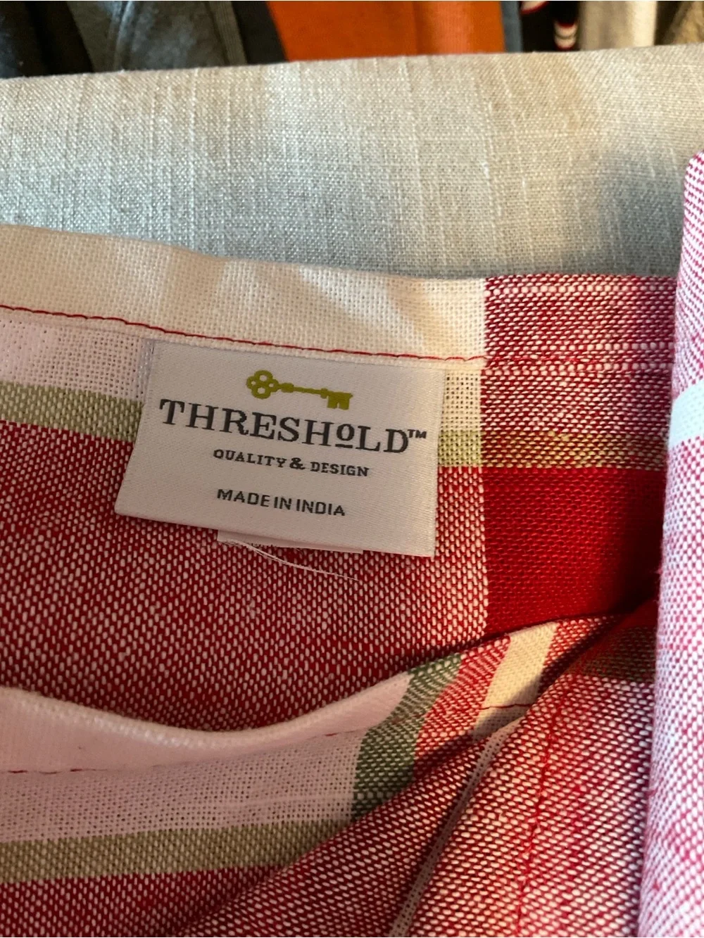 Red Plaid Cloth - Unbranded